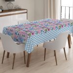 RealHomes Ananas Desenli Dijital Baskılı 3D Masa Örtüsü Realhomes