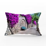- dikdortgen-10 - Realhomes Mor Sarmaşık Desenli Dijital Baskılı Dekoratif Dikdörtgen Yastık Kırlent Kılıfı Realhomes
