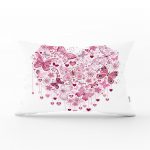 - dikdortgen-102 - Realhomes Kalp Desenli Dijital Baskılı Dekoratif Dikdörtgen Yastık Kırlent Kılıfı Realhomes