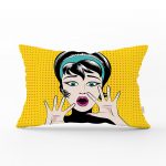- dikdortgen-161 - Realhomes  Pop Art Resimli Dijital Baskılı Dekoratif Dikdörtgen Yastık Kırlent Kılıfı Realhomes