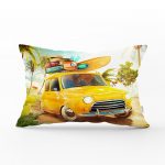 - dikdortgen-186 - Realhomes Summer Taksi 3D Baskılı Dekoratif Dikdörtgen Yastık Kırlent Kılıfı Realhomes