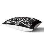Siyah Love Baskılı Dekoratif Dikdörtgen Yastık Kırlent Kılıfı Realhomes