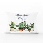- dikdortgen-2033 - Realhomes  Beatiful Cactus Baskılı Dijital Dikdörtgen Yastık Kırlent Kılıfı Realhomes