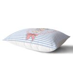 - dikdortgen-2230-1 - Realhomes Mavi Çizgili Fashion Gırl Dijital Baskılı Dekoratif Dikdörtgen Yastık Kılıfı Realhomes