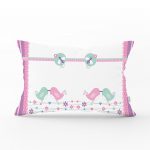 - dikdortgen-2336 - Realhomes Pembe Mavi Kuşlar Dijital Baskılı Dikdörtgen Yastık Kırlent Kılıfı Realhomes