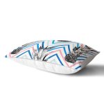 - dikdortgen-2362-1 - Realhomes Zigzag Zeminde Ananaslar Dekoratif Dikdörtgen Yastık Kırlent Kılıfı Realhomes