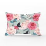 - dikdortgen-2430 - Realhomes  Lekeli Kelebekler Çizimli Dekoratif Dikdörtgen Yastık Kırlent Kılıfı Realhomes