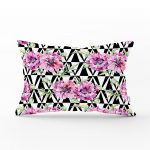 - dikdortgen-2500 - Realhomes Geometrik Elmas Çizimli Dijital Baskılı Dikdörtgen Yastık Kırlent Kılıfı Realhomes