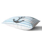 Denizci Motifli Dijital Baskılı Dikdörtgen Yastık Kırlent Kılıfı Realhomes