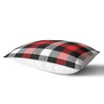 - dikdortgen-3080-1 - Realhomes Siyah Kırmızı Beyaz Ekose Desenli Dekoratif Dikdörtgen Yastık Kırlent Kılıfı Realhomes