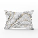 - dikdortgen-3131 - Realhomes Altın Çizgili Gri Zeminli Dijital Baskılı Dikdörtgen Yastık Kırlent Kılıfı Realhomes