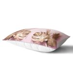 - dikdortgen-3173-1 - Realhomes  3D Yaprak ve Ananas Desenli Özel Tasarım Dikdörtgen Yastık Kırlent Kılıfı Realhomes