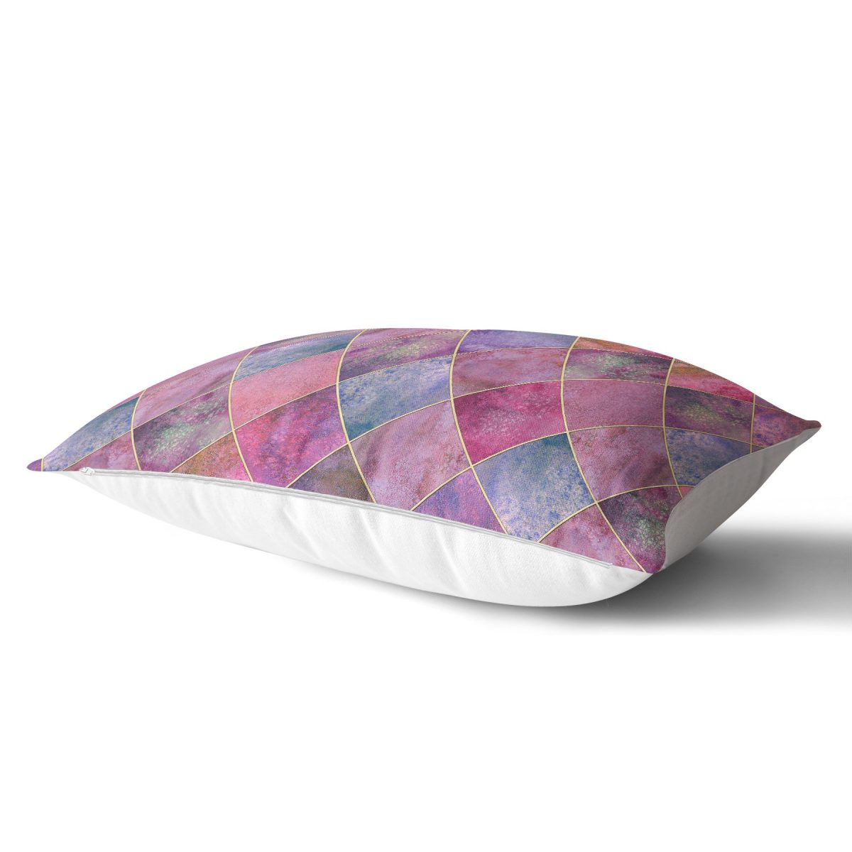Geometrik Pudra Renkler Modern Tasarımlı Dekoratif Dikdörtgen Yastık Kırlent Kılıfı Realhomes