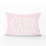 Home Sweet Home Dijital Baskılı Dekoratif Dikdörtgen Yastık Kırlent Kılıfı Realhomes