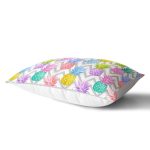 - dikdortgen-3240-1 - Realhomes Gri Zigzag Desenli Ananaslar Modern Dikdörtgen Yastık Kırlent Kılıfı Realhomes