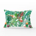 - dikdortgen-3265 - Realhomes Tropikal Orman Tasarımlı Dijital Baskılı Dikdörtgen Yastık Kırlent Kılıfı Realhomes