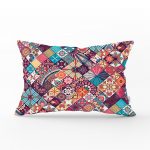 - dikdortgen-3315 - Realhomes Etnik Geometrik Desenli Özel Tasarım Dikdörtgen Yastık Kırlent Kılıfı Realhomes