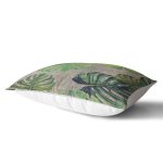 - dikdortgen-3329-1 - Realhomes Çuval Zeminli Palmiye Yaprakları Özel Tasarım Dikdörtgen Yastık Kırlent Kılıfı Realhomes