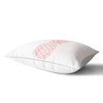 - dikdortgen-3404-1 - Realhomes Beyaz Zeminde Pembe Ananas Tasarımlı Dijital Baskılı Dikdörtgen Yastık Kırlent Kılıfı Realhomes