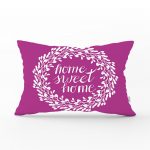 Home Sweet Home Dijital Baskılı Dekoratif Dikdörtgen Yastık Kırlent Kılıfı Realhomes