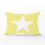 Modern Yıldız Desenli Dijital Baskılı Dekoratif Dikdörtgen Yastık Kırlent Kılıfı Realhomes
