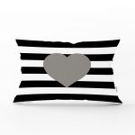 - dikdortgen-536 - Realhomes  Modern Kalp Desenli Dijital Baskılı Dekoratif Dikdörtgen Yastık Kırlent Kılıfı Realhomes