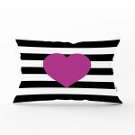 - dikdortgen-541 - Realhomes Kalp Desenli Dijital Baskılı Dekoratif Dikdörtgen Yastık Kırlent Kılıfı Realhomes