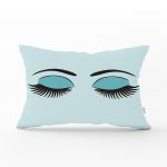 - dikdortgen-563 - Realhomes Modern Kirpik Dijital Baskılı Dekoratif Dikdörtgen Yastık Kırlent Kılıfı Realhomes