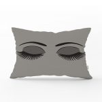 - dikdortgen-569 - Realhomes Modern Kirpik Dijital Baskılı Dekoratif Dikdörtgen Yastık Kırlent Kılıfı Realhomes