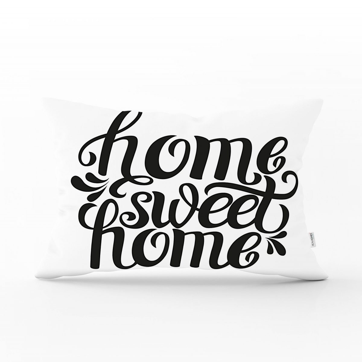 Home Sweet Home Dijital Baskılı Dekoratif Dikdörtgen Yastık Kırlent Kılıfı Realhomes