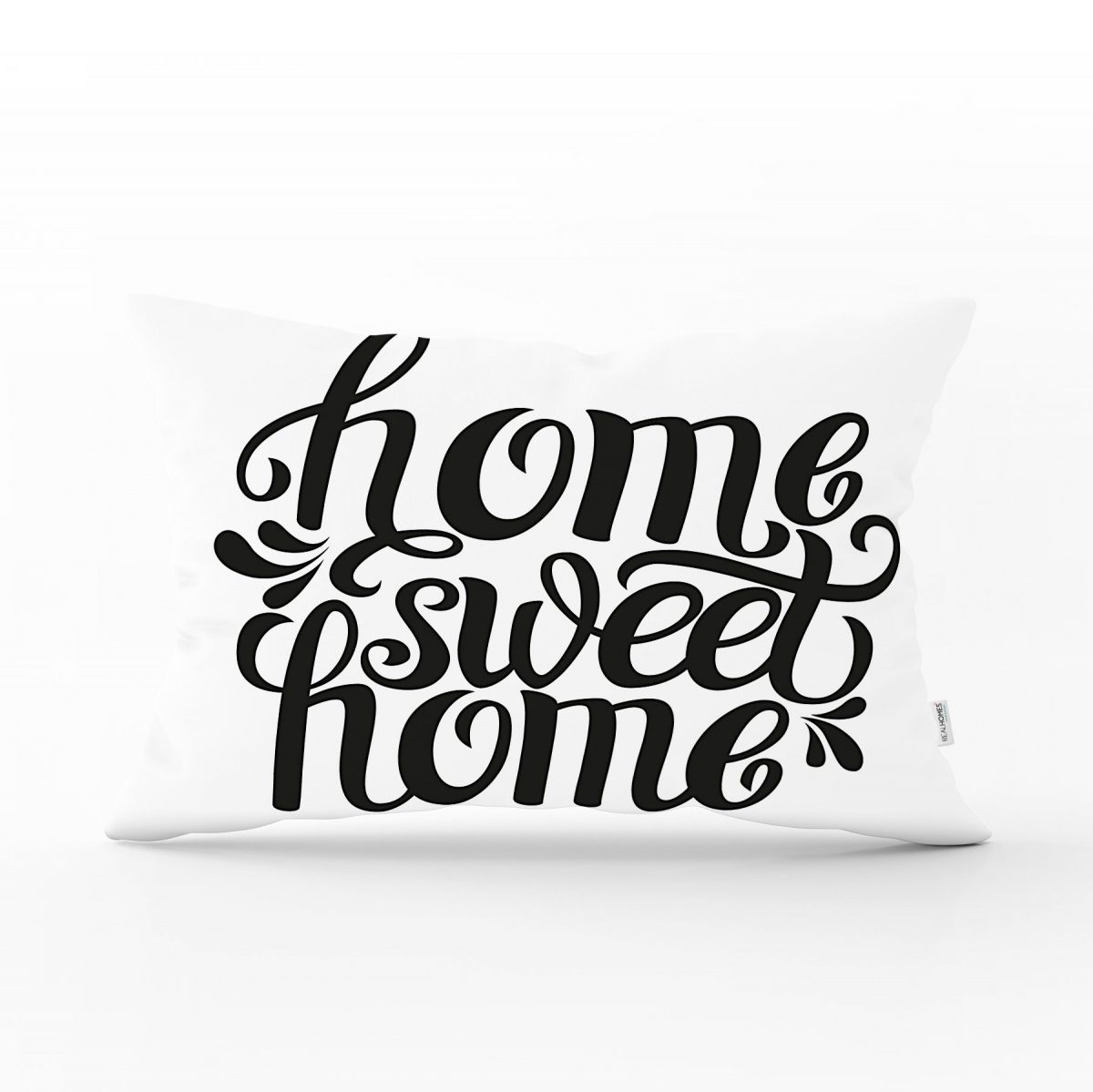 Home Sweet Home Dijital Baskılı Dekoratif Dikdörtgen Yastık Kırlent Kılıfı Realhomes