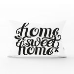 - dikdortgen-606 - Realhomes  Home Sweet Home Dijital Baskılı Dekoratif Dikdörtgen Yastık Kırlent Kılıfı Realhomes