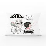 - dikdortgen-713 - Realhomes Fashion Girl Dijital Baskılı Modern Dikdörtgen Yastık Kırlent Kılıfı Realhomes