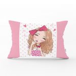 - dikdortgen-716 - Realhomes Fashion Girl Dijital Baskılı Modern Dikdörtgen Yastık Kırlent Kılıfı Realhomes