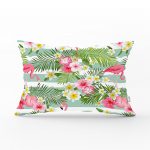 - dikdortgen-728 - Realhomes Flamingo Desen Dijital Baskılı Modern Dikdörtgen Yastık Kırlent Kılıfı Realhomes