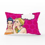 - dikdortgen-731 - Realhomes Fashion Girl Dijital Baskılı Modern Dikdörtgen Yastık Kırlent Kılıfı Realhomes