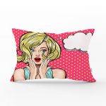 - dikdortgen-737 - Realhomes Pop Art Resimli Dijital Baskılı Dekoratif Dikdörtgen Yastık Kırlent Kılıfı Realhomes