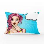 - dikdortgen-739 - Realhomes  Pop Art Desen Dijital Baskılı Dekoratif Dikdörtgen Yastık Kırlent Kılıfı Realhomes