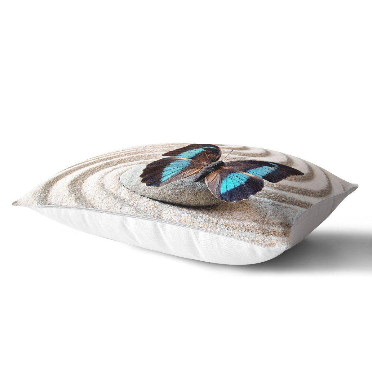 Modern Kelebek Dijital Baskılı Dekoratif Dikdörtgen Yastık Kırlent Kılıfı Realhomes