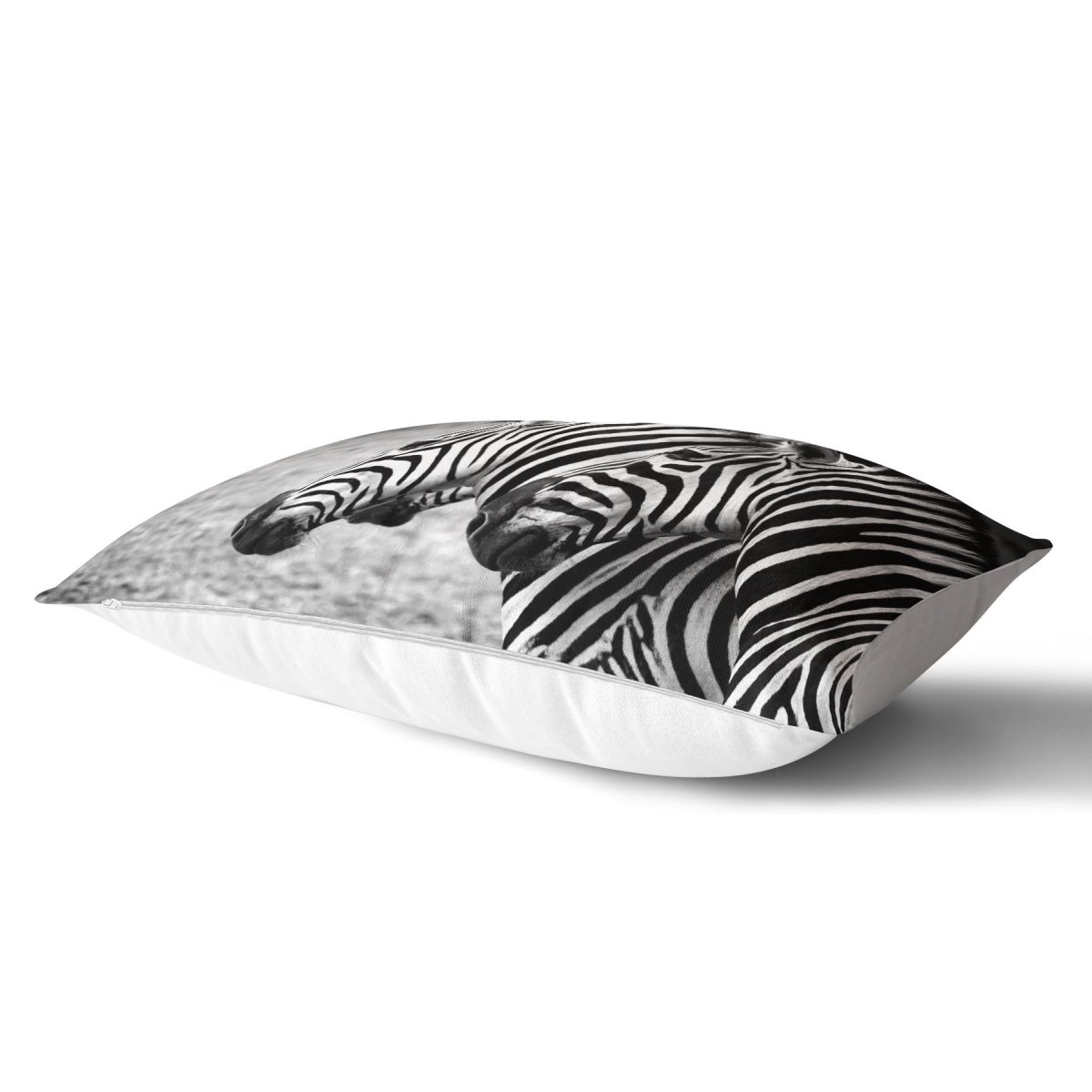 Modern Zebra Desen Dijital Baskılı Dikdörtgen Yastık Kırlent Kılıfı Realhomes