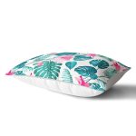 Modern Yaprak Desenli Dijital Baskılı Dikdörtgen Yastık Kırlent Kılıfı Realhomes