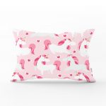 - dikdortgen-941 - Realhomes Unicorn Çocuk Odası Dijital Baskılı Dikdörtgen Yastık Kırlent Kılıfı Realhomes