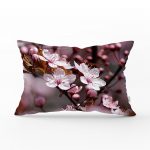 - dikdortgen-bahardali - Realhomes Bahar Çiçekleri Dijital Baskılı Dekoratif Dikdörtgen Yastık Kırlent Kılıfı Realhomes