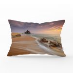 - dikdortgen-sahil - Realhomes  Günbatımı Sahil Temalı Dijital Baskılı Dikdörtgen Yastık Kırlent Kılıfı Realhomes