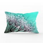 - dikdortgen-sudamlasi - Realhomes Mavi Zeminde Su Damlaları Dijital Baskılı Dikdörtgen Yastık Kırlent Kılıfı Realhomes