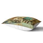 Venedik Gondol Tasarımlı Dijital Baskılı Dekoratif Dikdörtgen Yastık Kırlent Kılıfı Realhomes