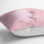 - realhomesK3017-2 - Realhomes  3D Gül ve Mektup Temalı Dijital Baskılı Yastık Kırlent Kılıfı Realhomes