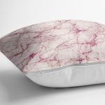 - realhomesK3123-2 - Realhomes  Modern Mermer Görünümlü Dijital Baskılı Yastık Kırlent Kılıfı Realhomes