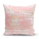 - realhomesK3134 - Realhomes  Palmiye Desenli Mermer Zeminli Dekoratif Yastık Kırlent Kılıfı Realhomes