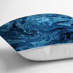 - realhomesK3141-2 - Realhomes Mavi Ebru Motifleri Dijital Baskılı Yastık Kırlent Kılıfı Realhomes